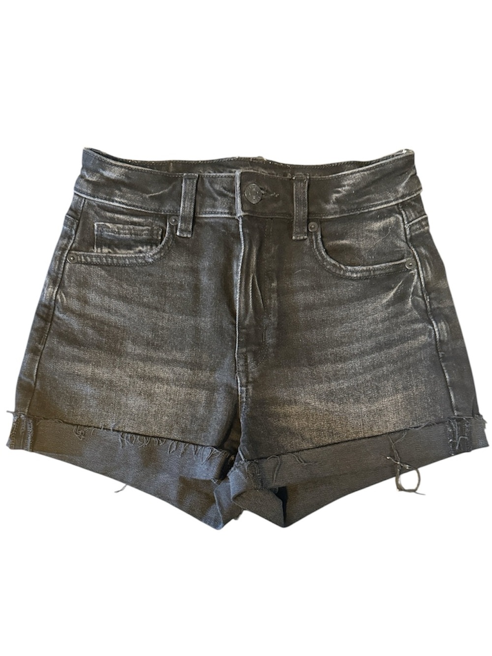 American Eagle Mom Short Black Jean Shorts